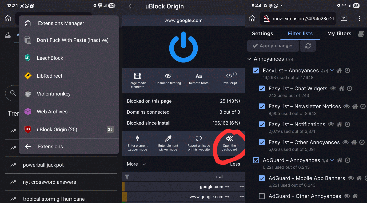Firefox mobile browser