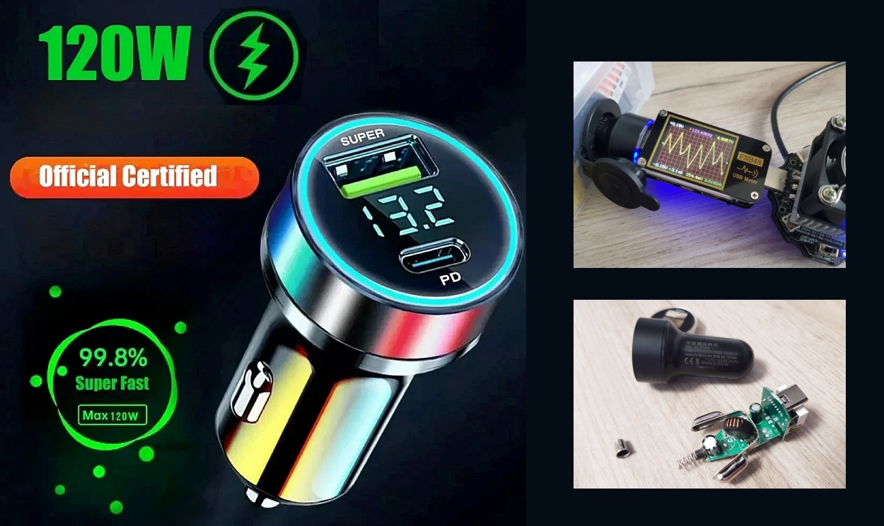 Fake car charger exterior