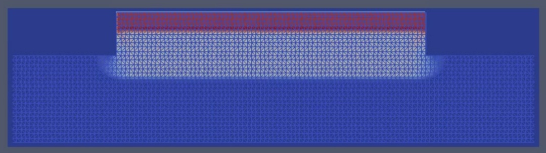 Electron beam impact in acrylic showing frozen flower crack pattern