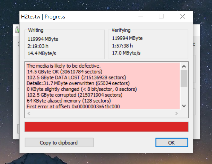 Borofone test results