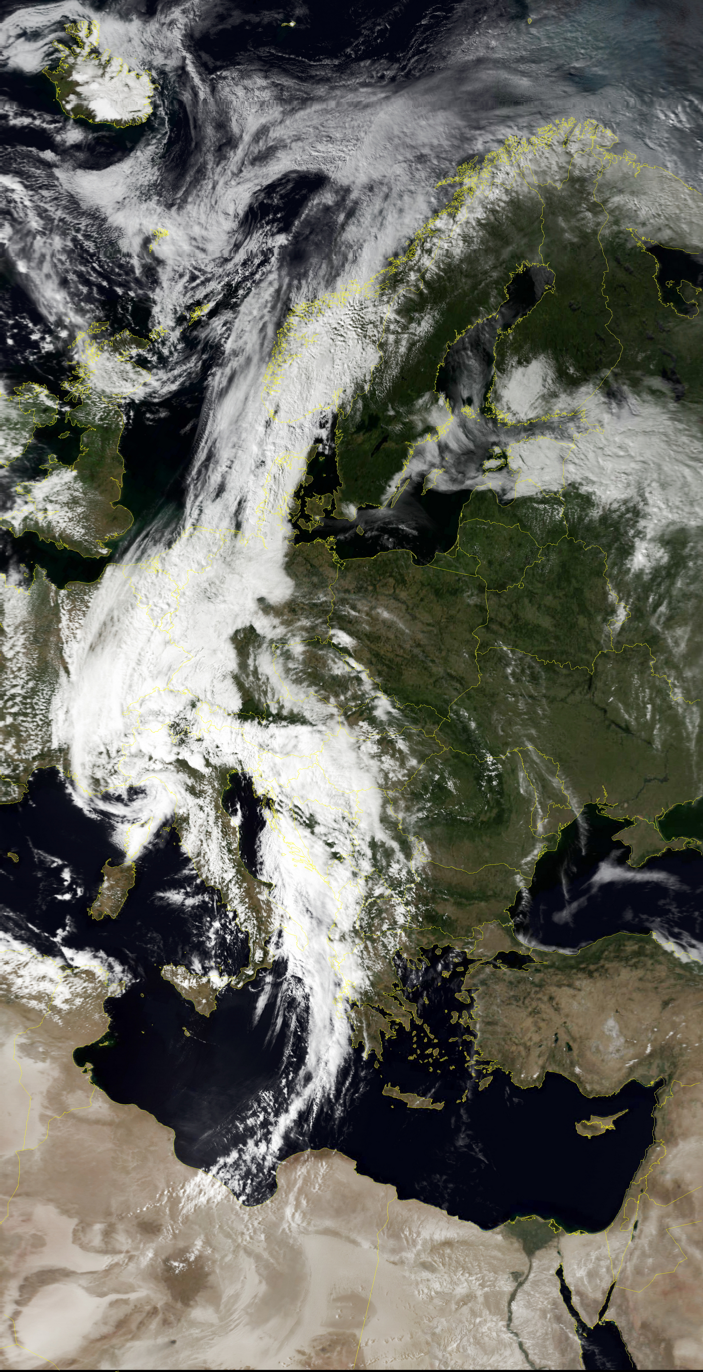 Satellite reception example