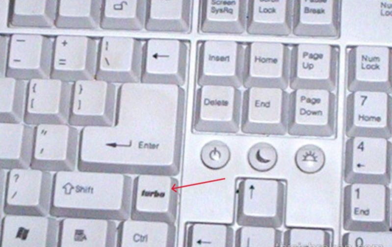 Turbo button on keyboard