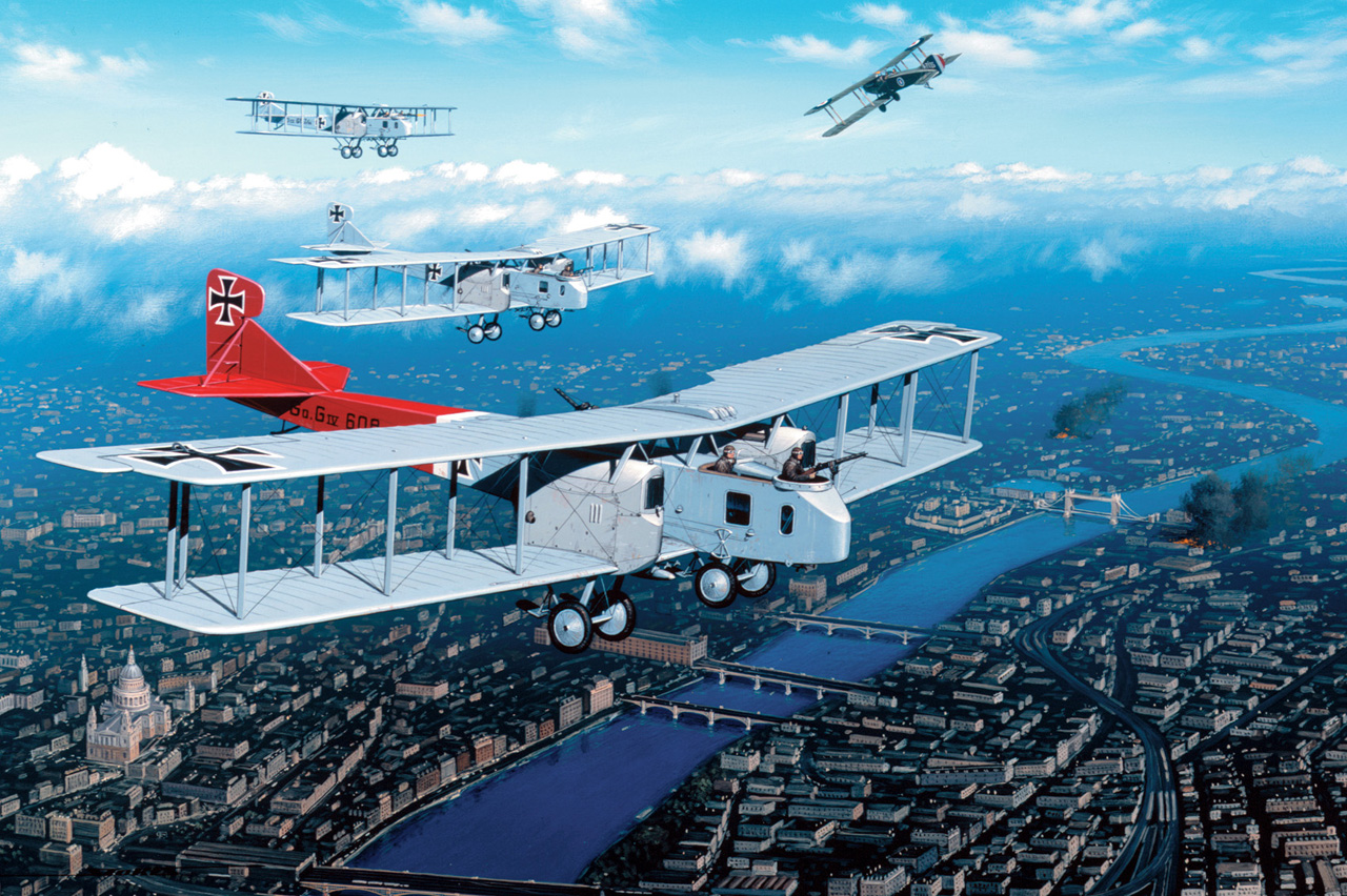 Gotha G.IV в дневном налёте на Лондон