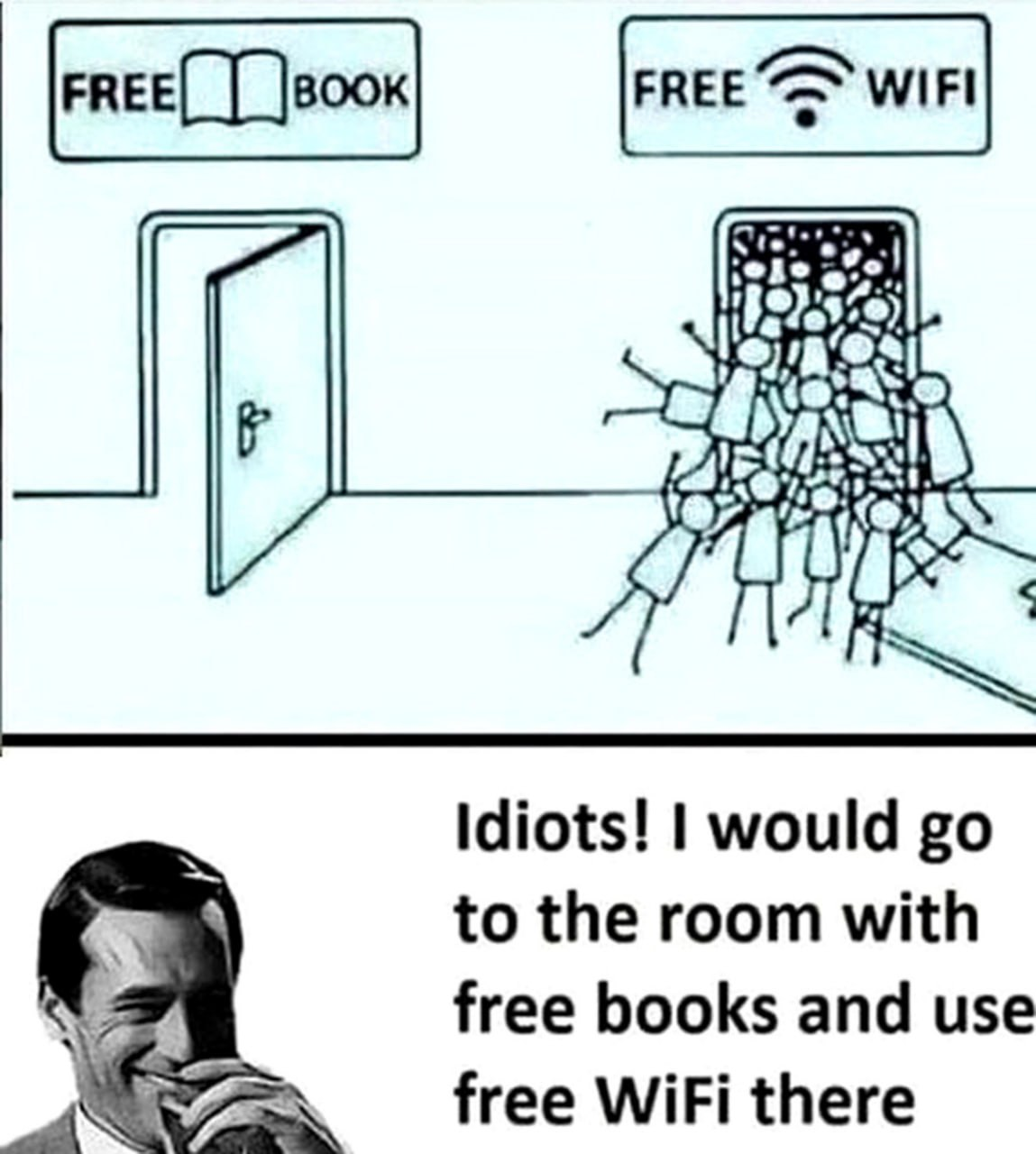 Wi-Fi signal searching humor