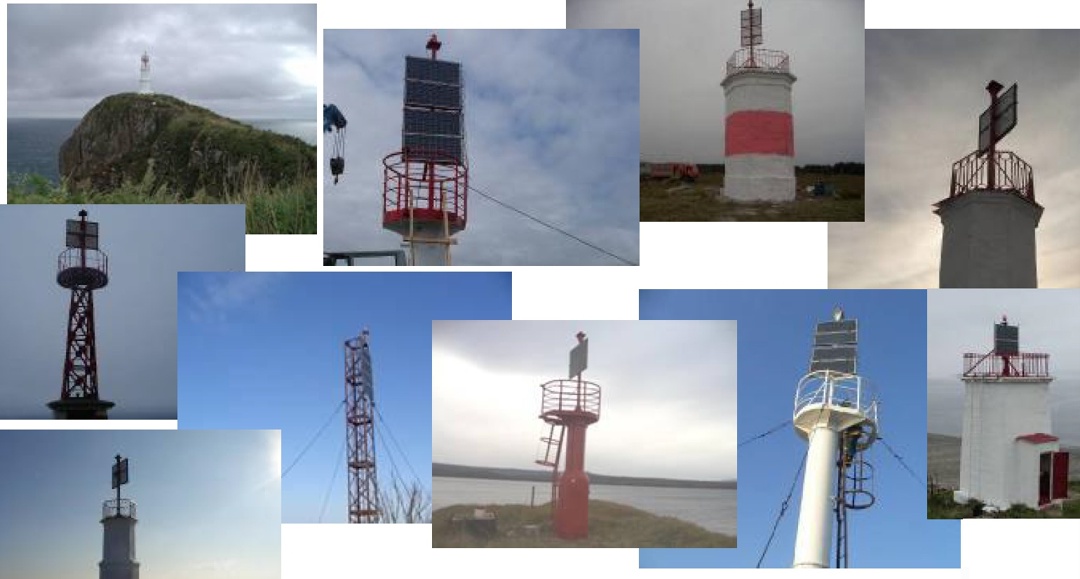 Modern photovoltaic power system replacing an RTG at a Northern Sea Route lighthouse