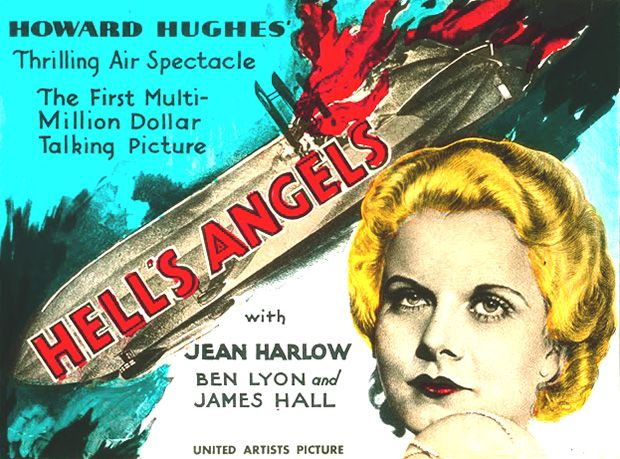 «Ангелы ада», снятые миллиардером и энтузиастом авиации Говардом Хьюзом, собрали огромную кассу и стали одним из первых блокбастеров со звуком — но затраты на съёмки не отбились, так как Хьюз требовал натурных съёмок большинства сцен с самолётами. А вот цеппелина на ходу даже он найти к тому времени не смог.