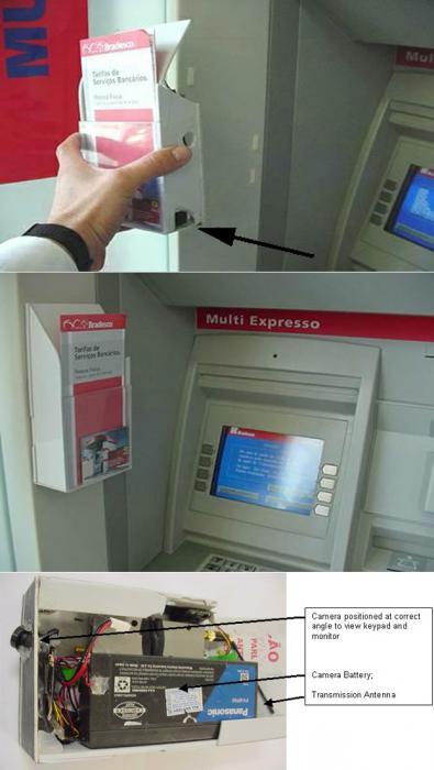 Camera hidden in brochure holder