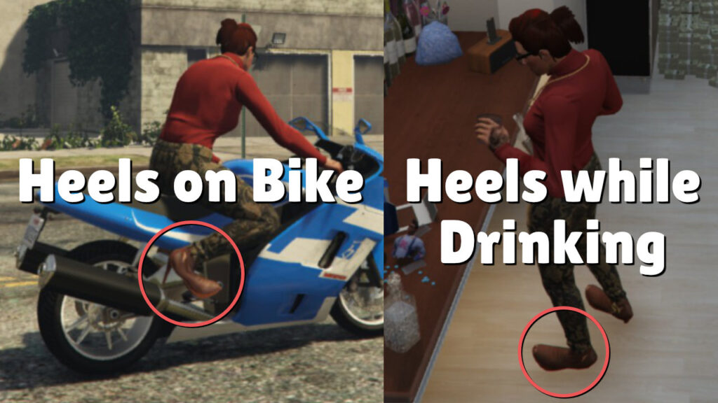 Biomechanical posture changes in heels