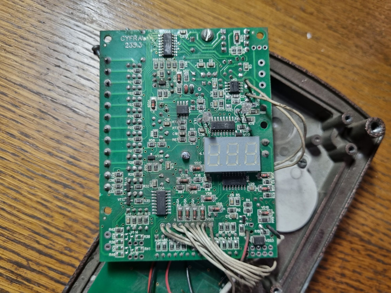 Working device front