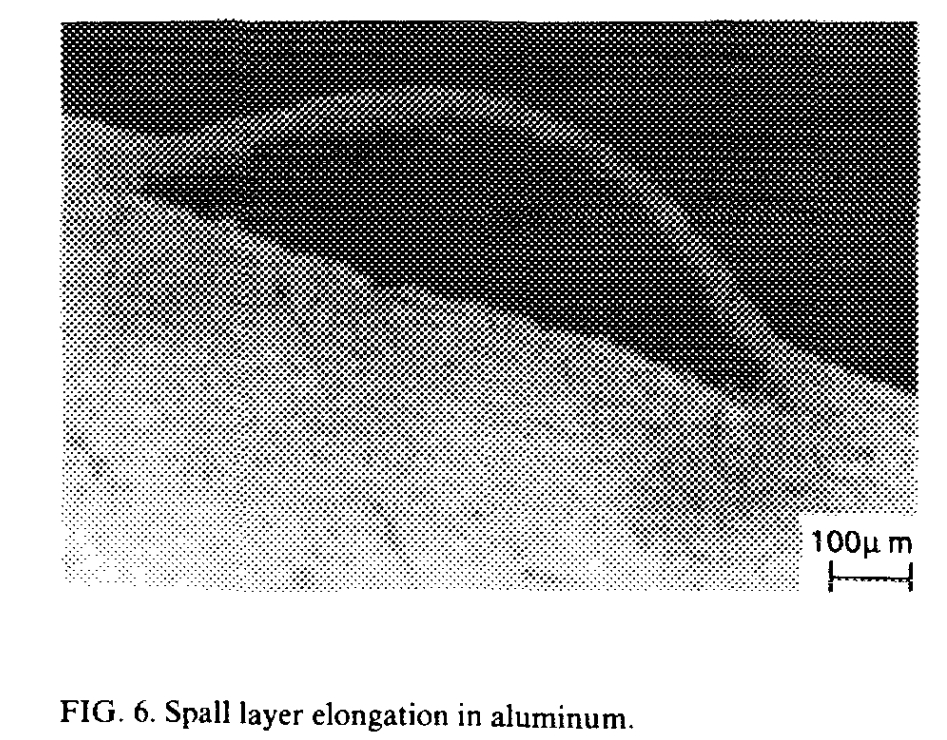 Anti-spalling polymer layer bonded to interior armor surface