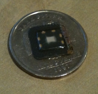 Module reverse side showing SIM chip