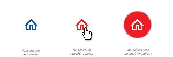 Examples of additional icons in real use