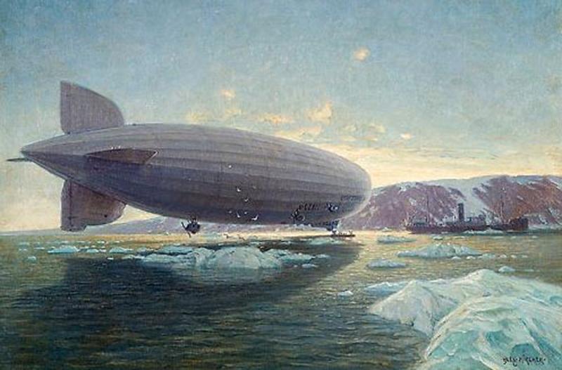 Встреча «Графа Цеппелина» и ледокола «Малыгин»