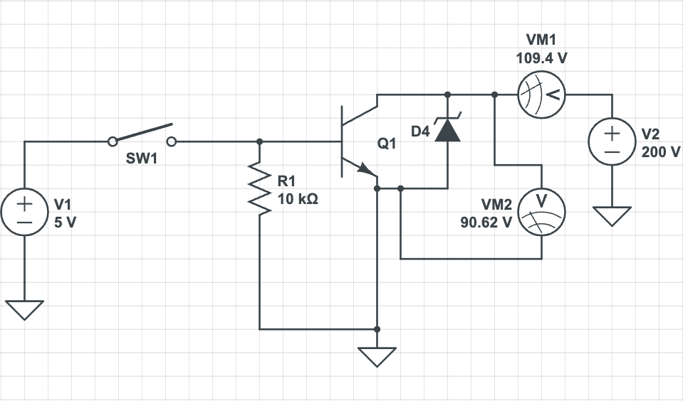 Zener diode protection circuit