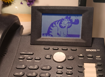 Doom running on Snom 360