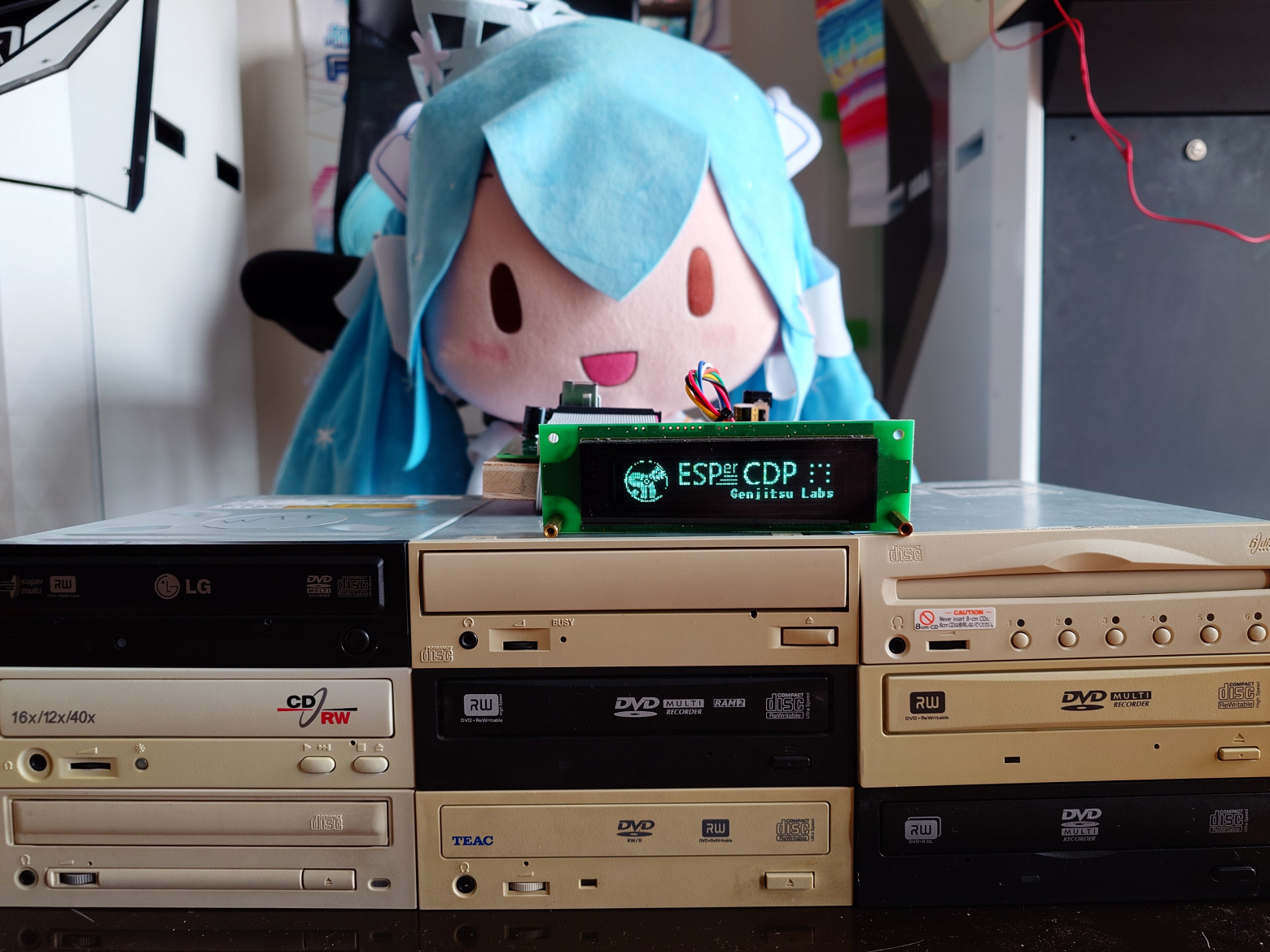 The completed CD player project