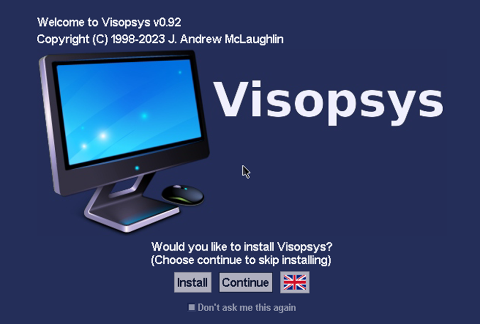 Visopsys installation