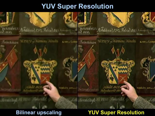 Noisy video restoration example