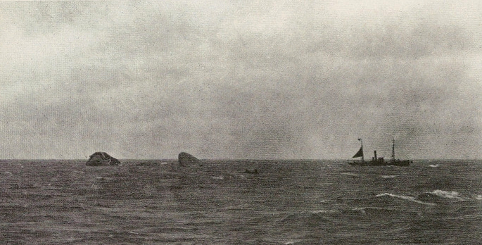 Остатки L-1 ещё некоторое время были видны на отмели, пока их окончательно не сокрушили шторма