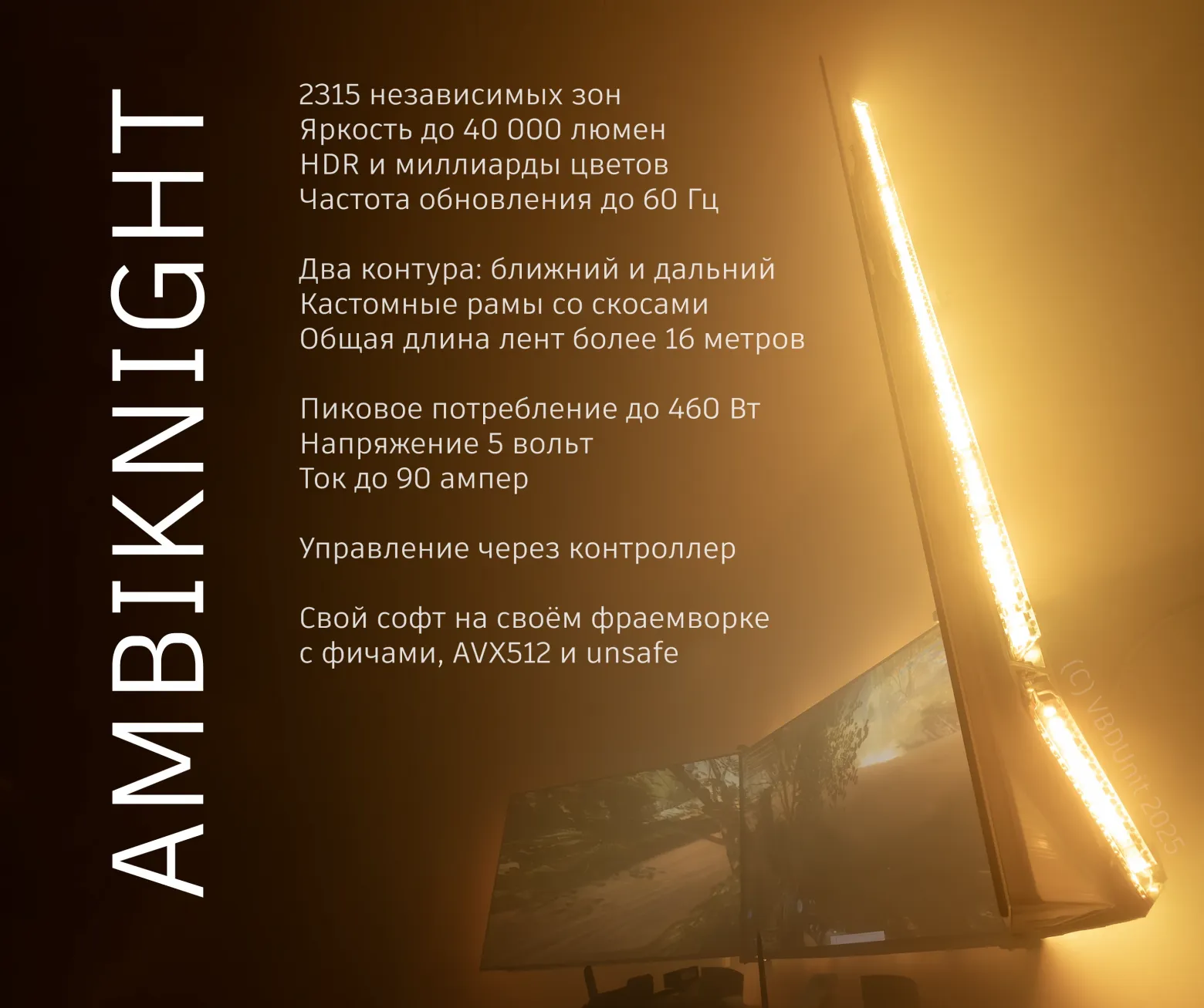 Dual contour LED demonstration