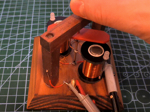 Four-coil motor animation