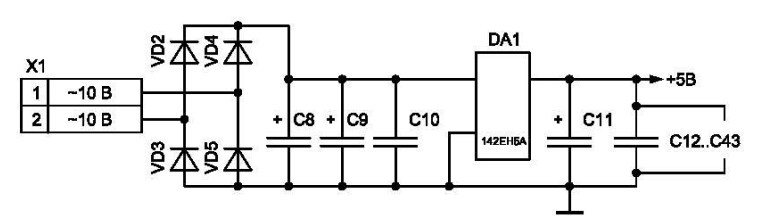 LM7805 stabilizer circuit