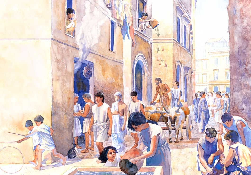 Roman public latrine