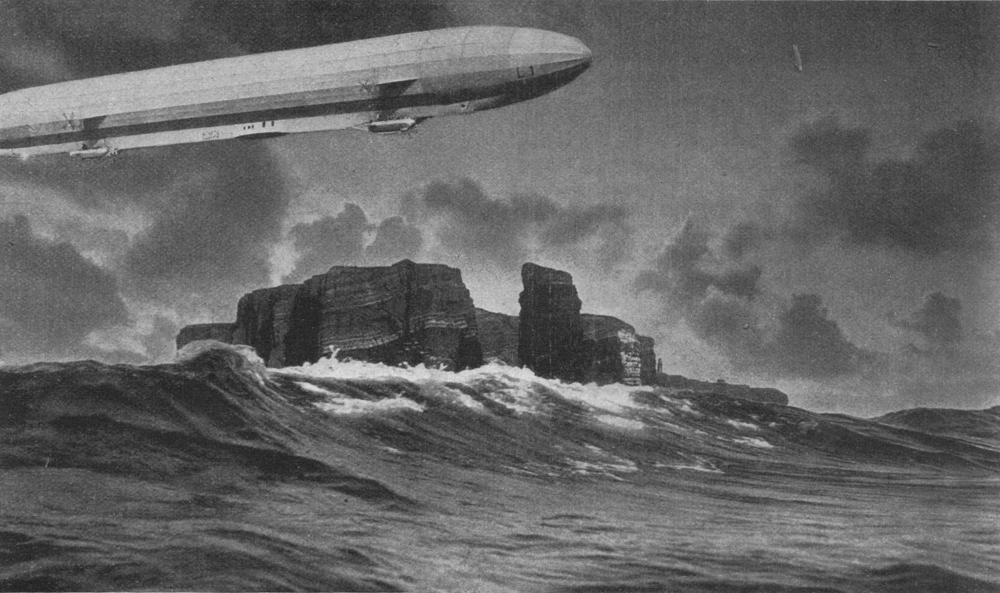 L-1 над Северным морем незадолго до гибели