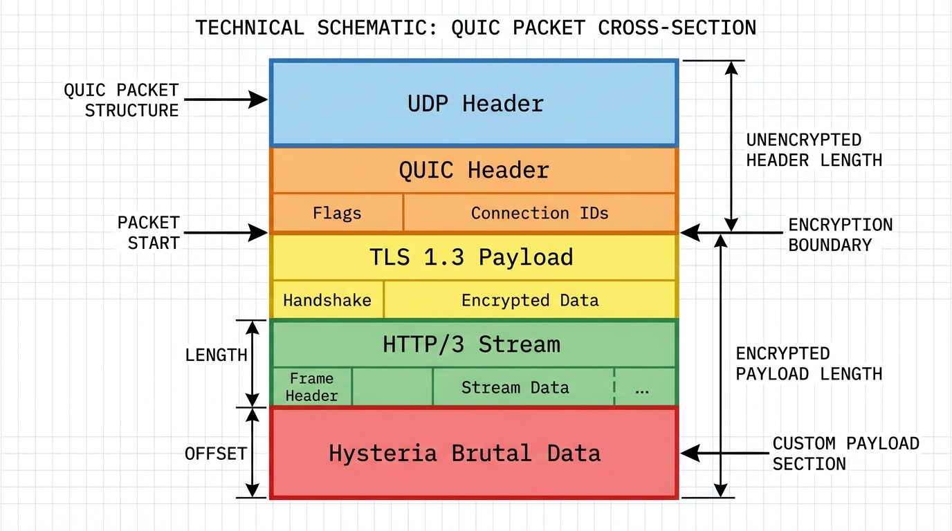 QUIC vs TCP blocking diagram