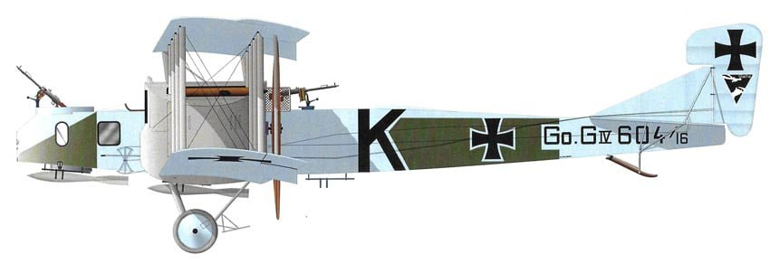 Один из вариантов окраски Gotha G.IV из Kagohl 3