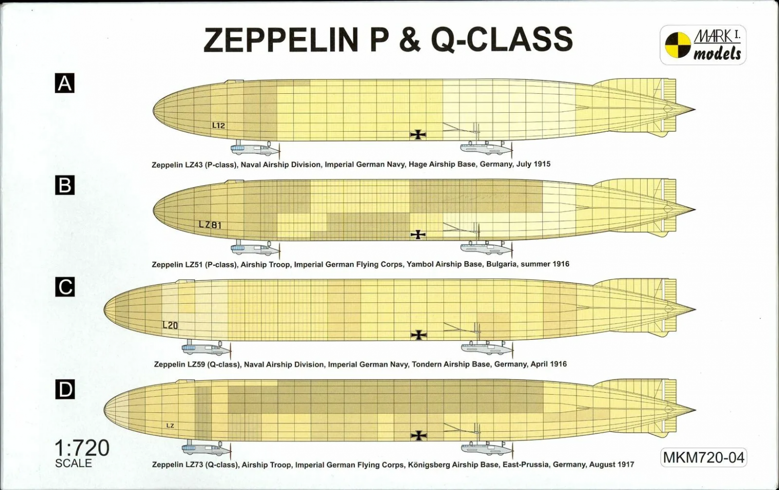 Цеппелины типов P и Q
