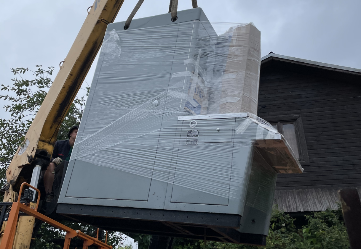 Loading into transport vehicle