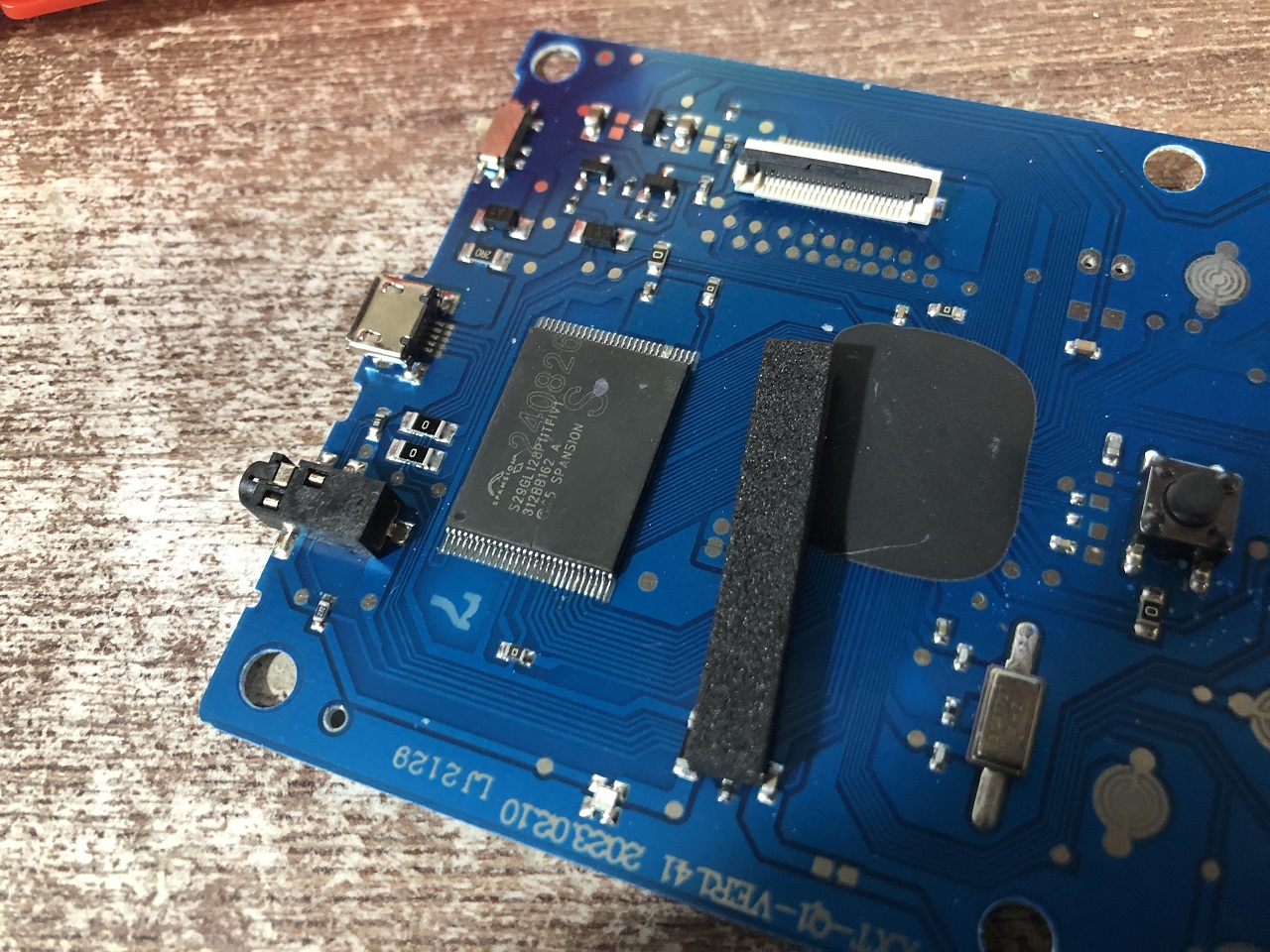 Memory chip close-up