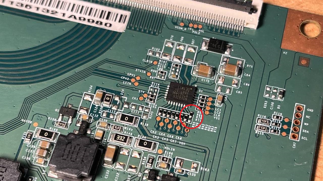 Picture in another menu