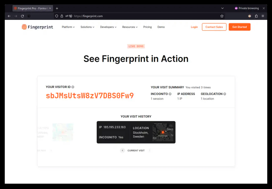 Browser fingerprinting illustration