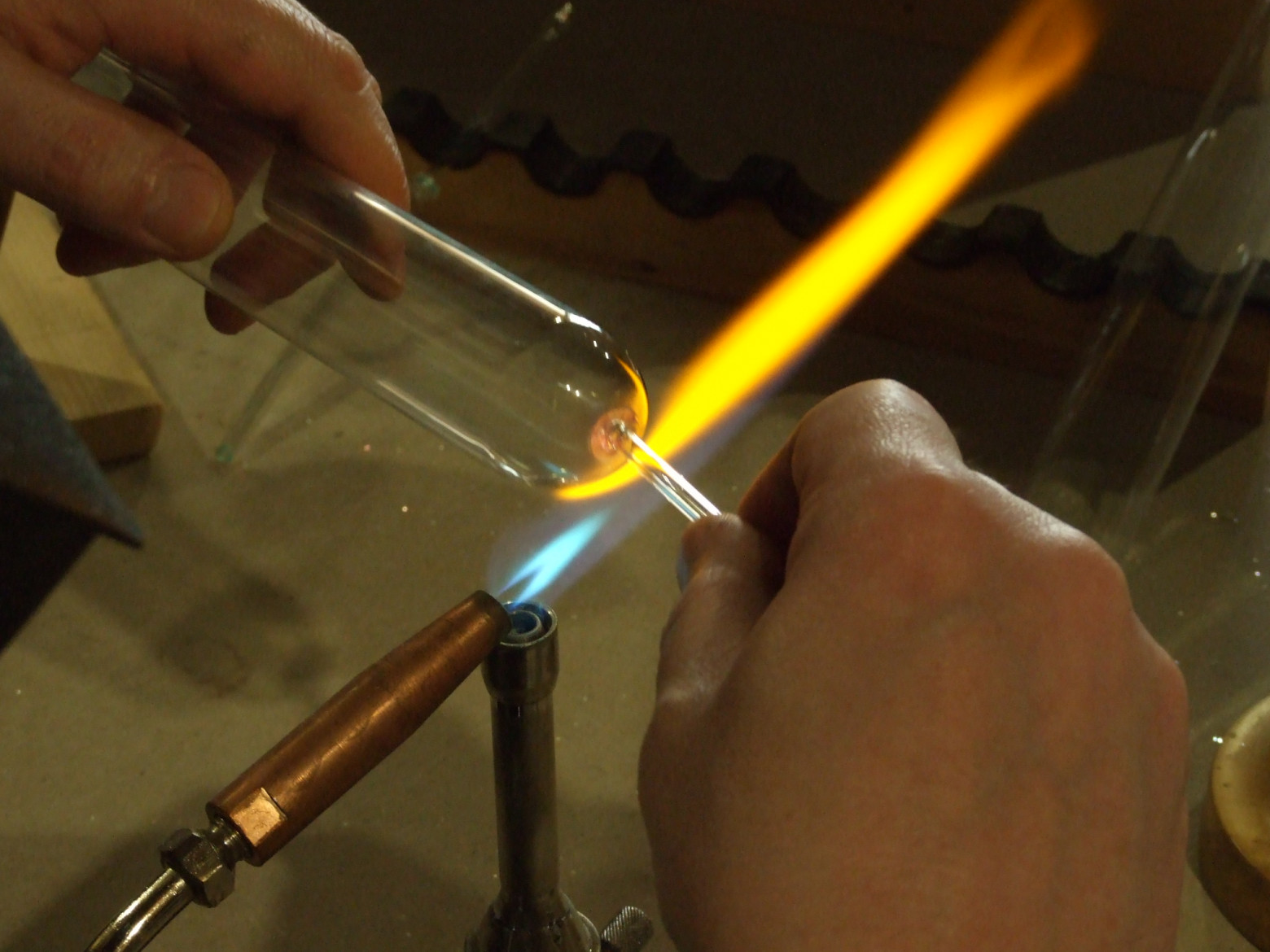 Base with flared skirt