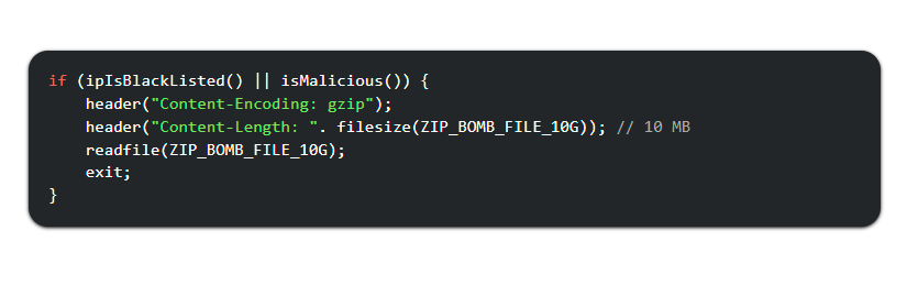 Zip Bombs Against Aggressive AI Crawlers