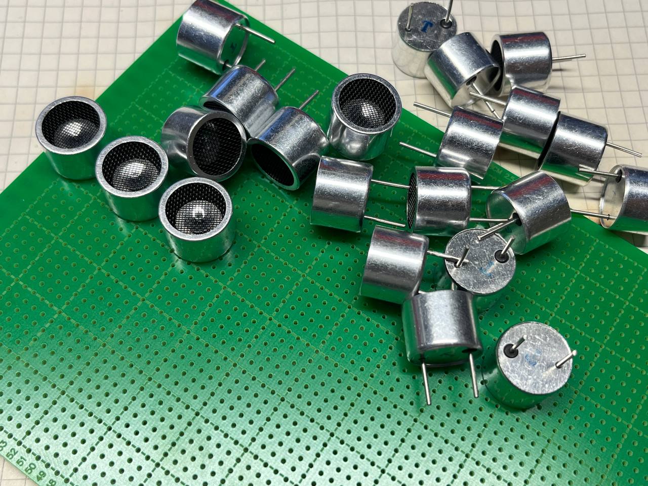 Transducer array front