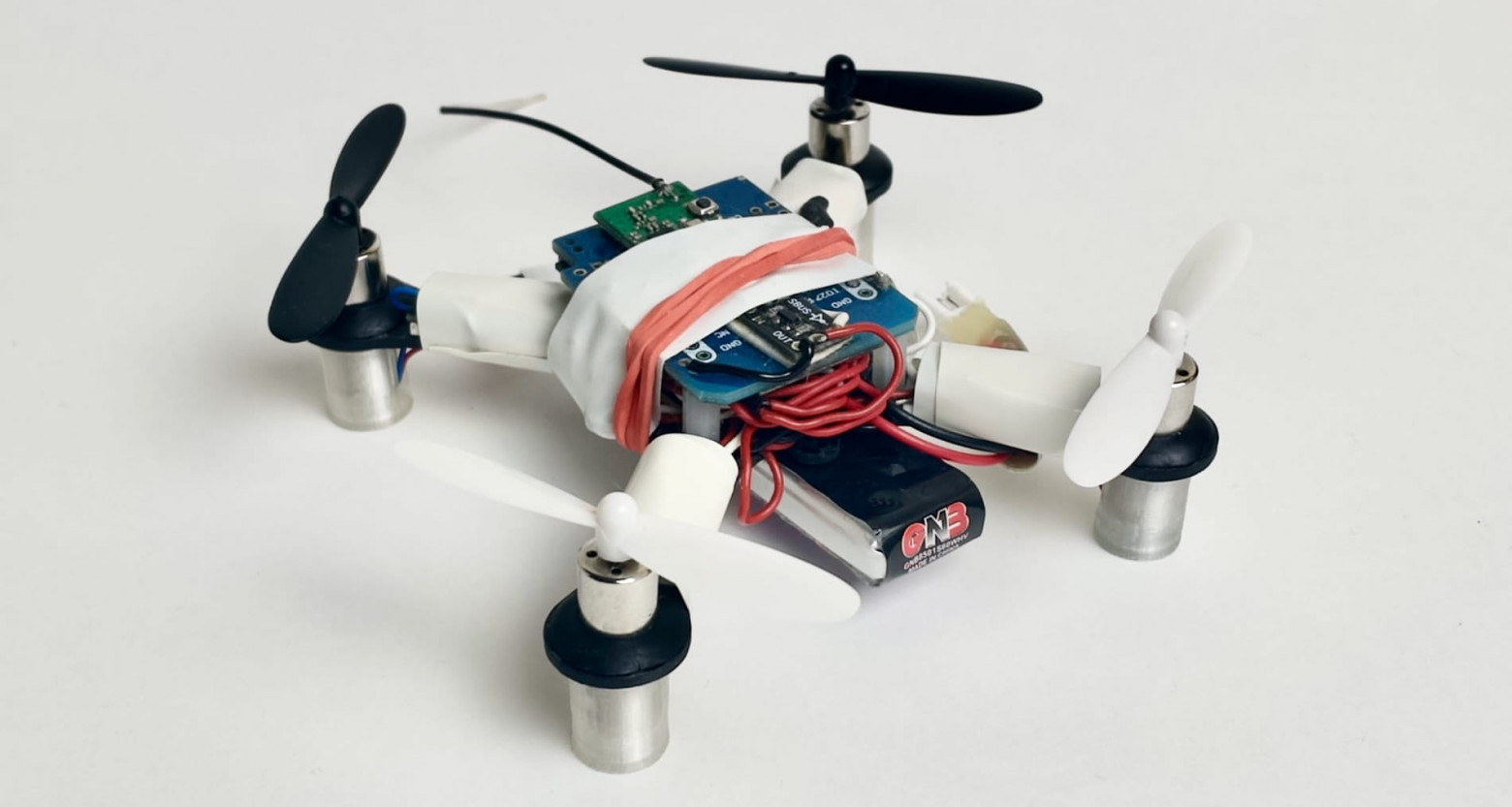 Assembled quadcopter